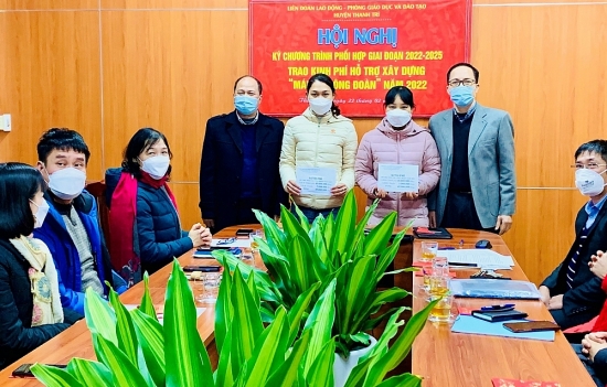 Công đoàn các trường học huyện Thanh Trì: Tham mưu chính quyền hỗ trợ giáo viên mầm non số tiền hơn 2 tỷ đồng