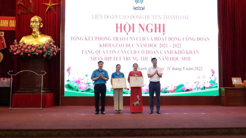 Huyện Thanh Oai: Công đoàn khối giáo dục có 2.141 sáng kiến kinh nghiệm