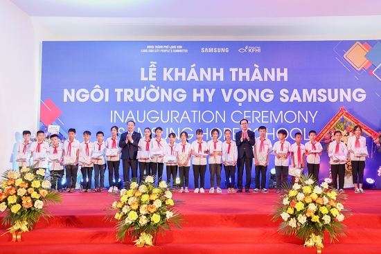 Samsung khánh thành ngôi trường Hy vọng thứ tư tại Lạng Sơn