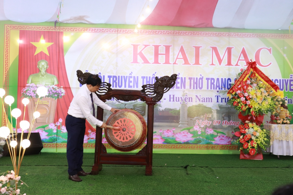 Nam Định: Long trọng khai mạc Lễ hội truyền thống Đền thờ Trạng nguyên Nguyễn Hiền năm 2022