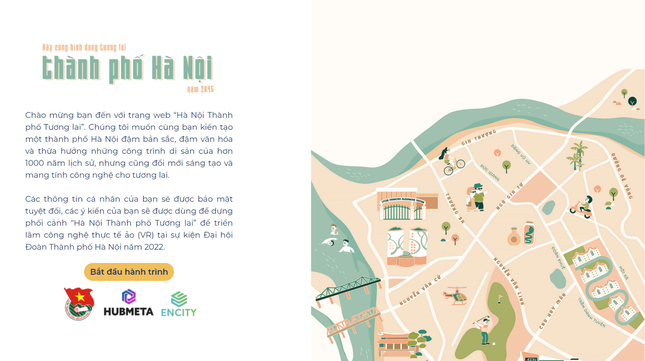 "Đóng vai” nhà quy hoạch thiết kế tương lai Thủ đô tại website Hanoi2045.vn