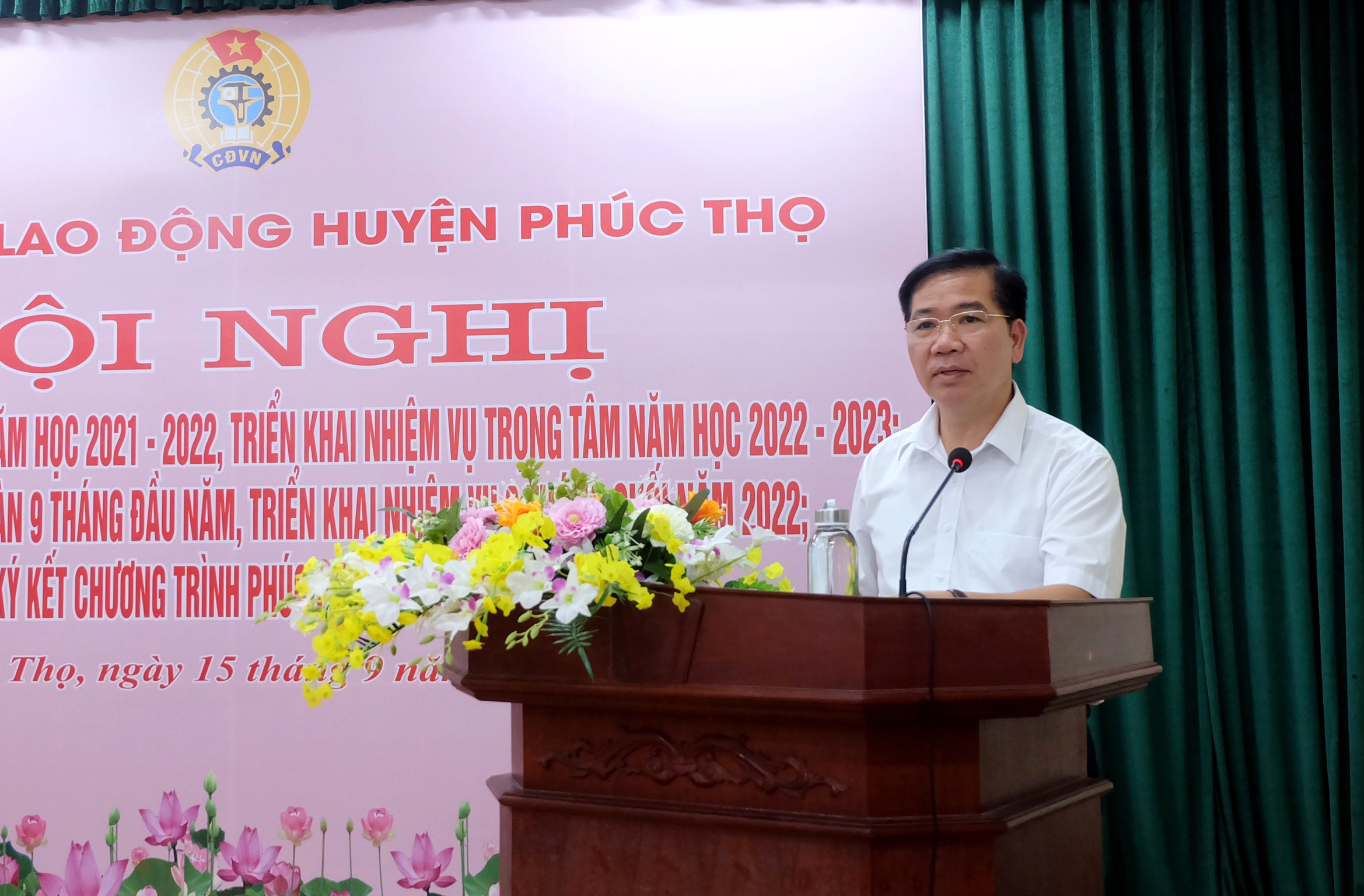 LĐLĐ huyện Phúc Thọ tổng kết công tác Công đoàn năm học 2021-2022