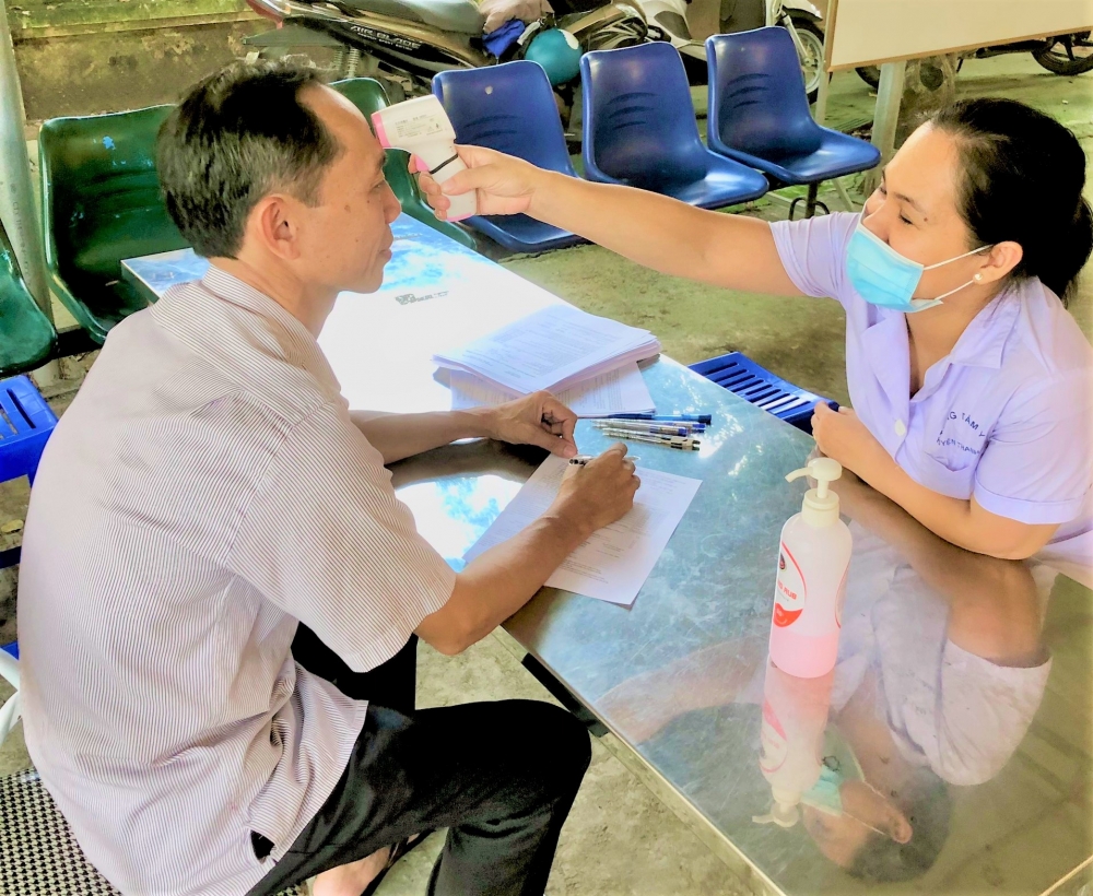 Huyện Thanh Trì đẩy nhanh tiến độ tiêm chủng vắc xin phòng Covid-19