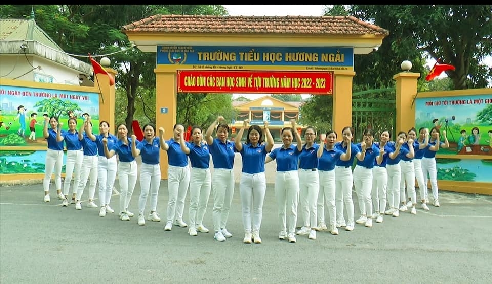 Công đoàn Trường Tiểu học Hương Ngải nâng chất lượng các phong trào thi đua