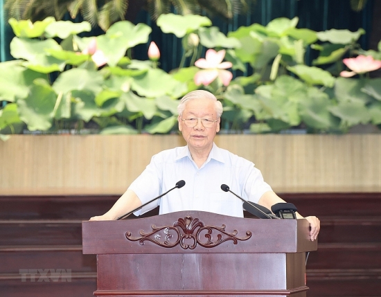 Tổng Bí thư Nguyễn Phú Trọng: Tạo điều kiện tốt nhất để TP. Hồ Chí Minh phát triển nhanh và bền vững