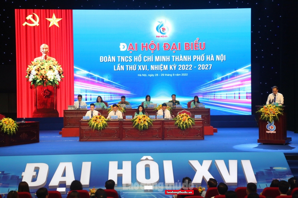 Đại hội Đoàn Thanh niên thành phố Hà Nội lần thứ XVI có 49,3% đại biểu là Tiến sĩ, Thạc sĩ