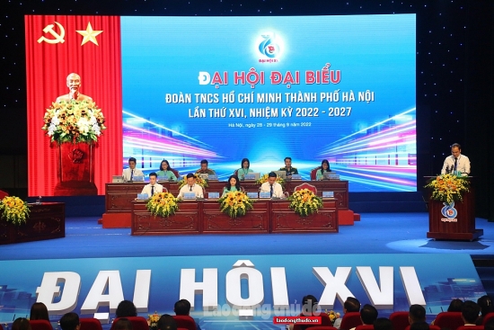 Đại hội Đoàn Thanh niên thành phố Hà Nội lần thứ XVI có 49,3% đại biểu là Tiến sĩ, Thạc sĩ