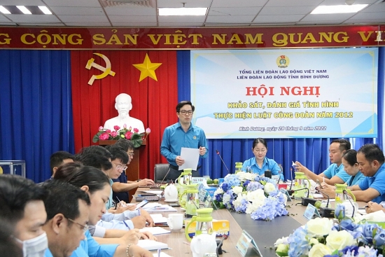 Đoàn công tác của Tổng LĐLĐ Việt Nam làm việc với LĐLĐ tỉnh Bình Dương