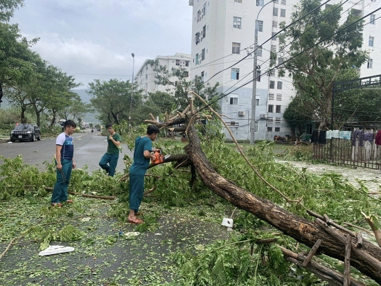 Đà Nẵng: Người dân và chính quyền khắc phục hậu quả bão số 4 để ổn định cuộc sống