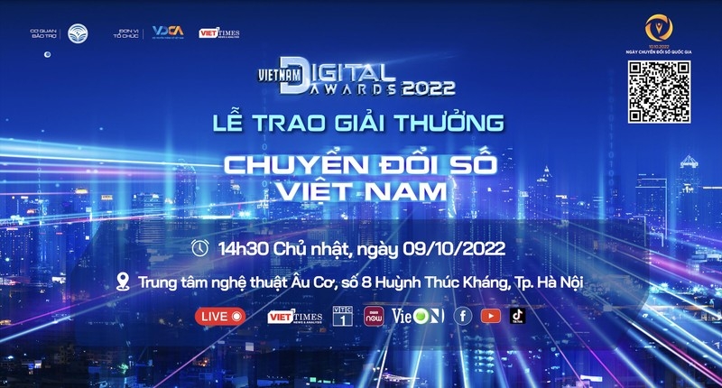 Sắp diễn ra Lễ trao Giải thưởng Chuyển đổi số Việt Nam năm 2022