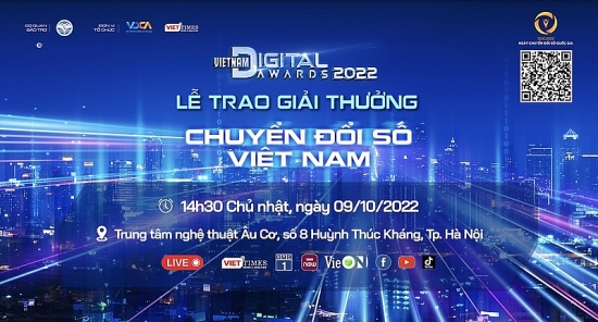 Sắp diễn ra Lễ trao Giải thưởng Chuyển đổi số Việt Nam năm 2022