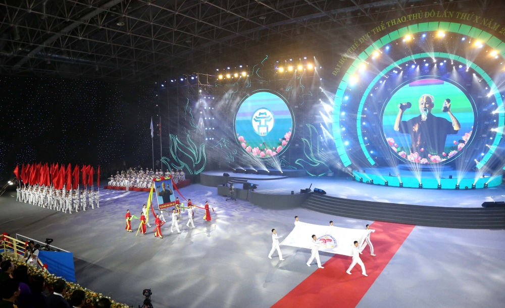 Ấn tượng Lễ khai mạc Đại hội Thể dục thể thao Thủ đô lần thứ X