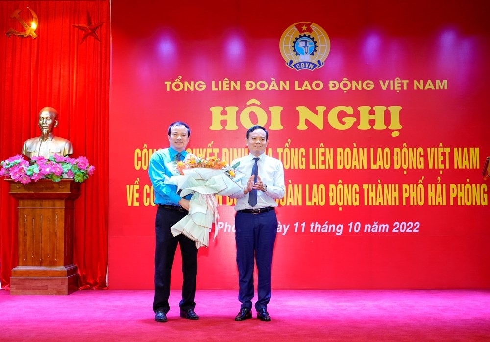 Hải Phòng: Đồng chí Nguyễn Anh Tuân giữ chức danh Chủ tịch Liên đoàn Lao động thành phố Hải Phòng