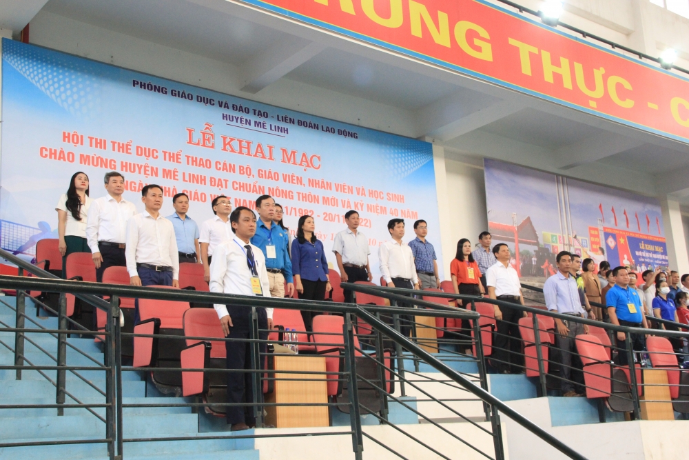 746 vận động viên tham gia Hội thi thể dục thể thao ngành Giáo dục và Đào tạo huyện Mê Linh