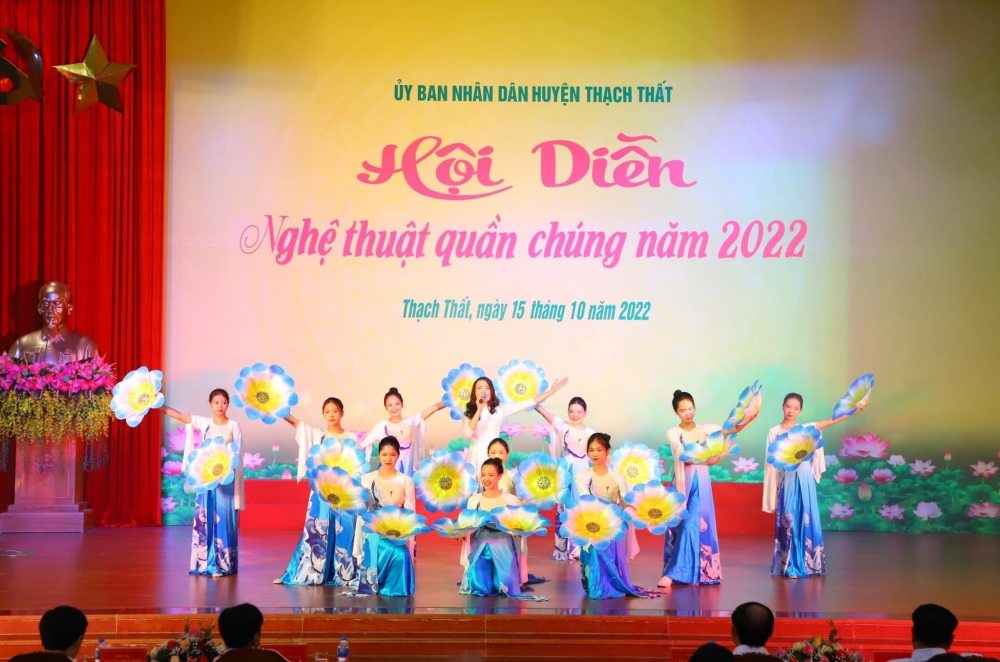 Sôi nổi Hội diễn nghệ thuật quần chúng huyện Thạch Thất năm 2022