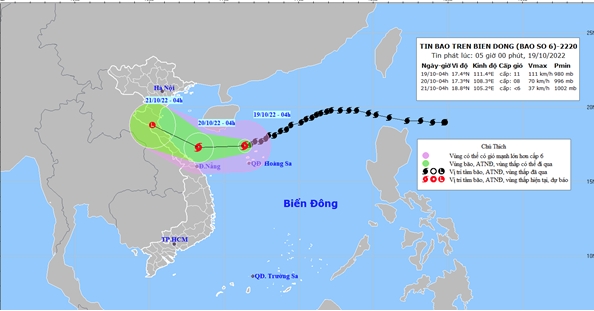 Tin bão mới nhất: Bão số 6 (NESAT) đang đạt cực đại cấp 11, giật cấp 13 hướng vào vùng biển Việt Nam