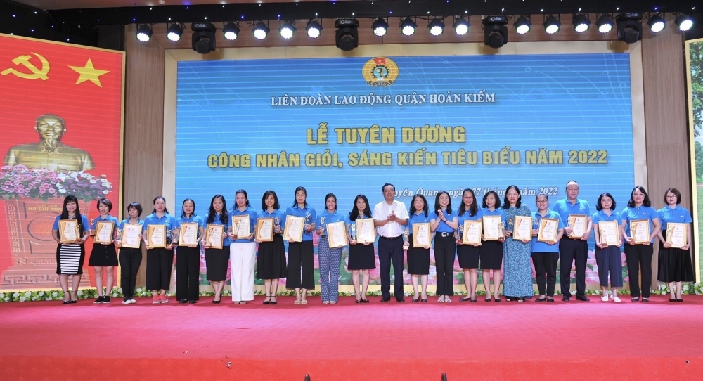 Quận Hoàn Kiếm: 3.550 công nhân lao động đạt danh hiệu công nhân giỏi cấp cơ sở