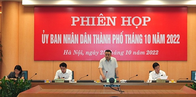 UBND thành phố Hà Nội họp, xem xét nhiều nội dung quan trọng thuộc thẩm quyền