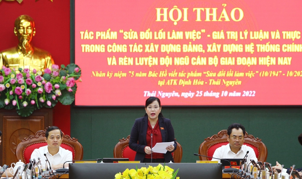Thái Nguyên tổ chức Hội thảo khoa học về tác phẩm “Sửa đổi lối làm việc” của Chủ tịch Hồ Chí Minh