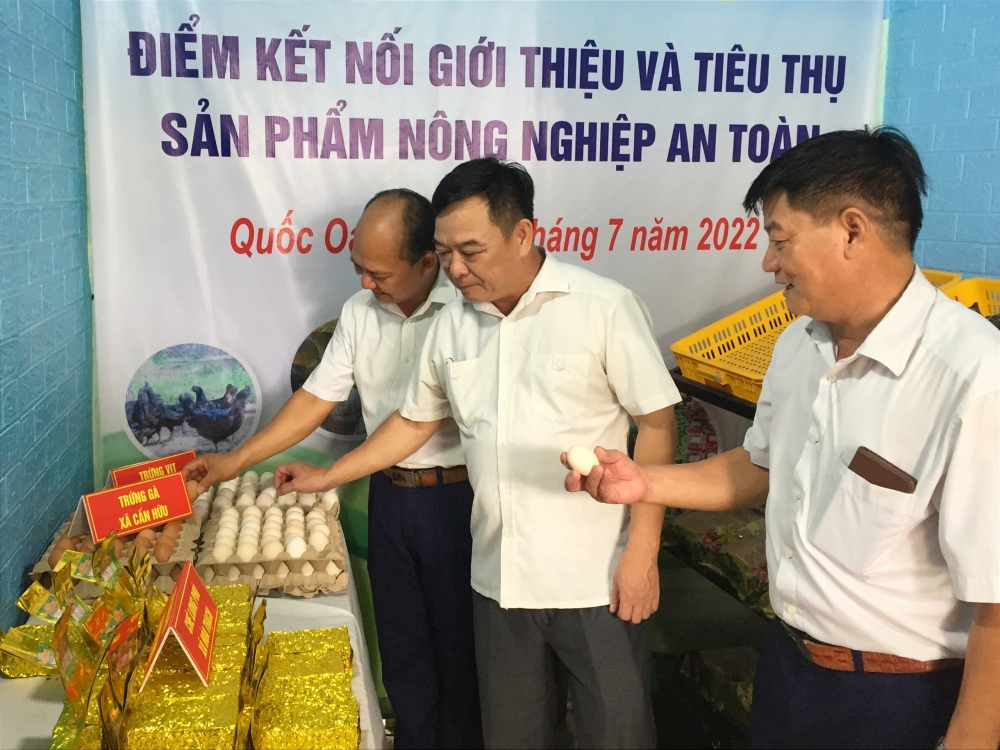 Nông dân huyện Quốc Oai đẩy mạnh chuỗi kênh tiêu thụ nông sản