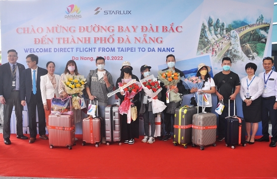 Đà Nẵng đón khách du lịch từ Đài Bắc sau thời gian ảnh hưởng bởi dịch Covid-19
