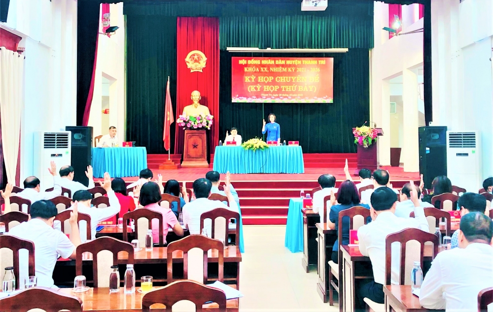 Hội đồng nhân dân huyện Thanh Trì: Thống nhất thông qua chủ trương đầu tư các dự án công