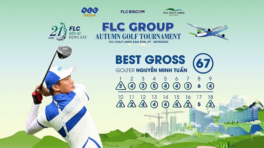 Ảnh 1: Golfer Nguyễn Minh Tuấn lên ngôi vô địch giải FLC Group Autumn Golf Tournament