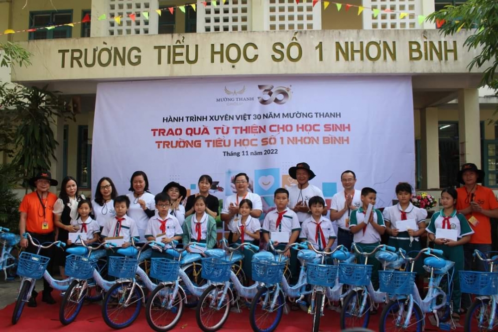 Chương trình từ thiện tại trường học trong Hành trình xuyên Việt của Tập đoàn Mường Thanh