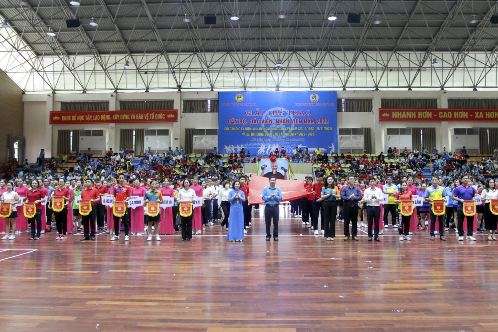 Hà Nội: Hơn 1.200  vận động viên tham dự Giải thể thao cán bộ, giáo viên, nhân viên năm 2022