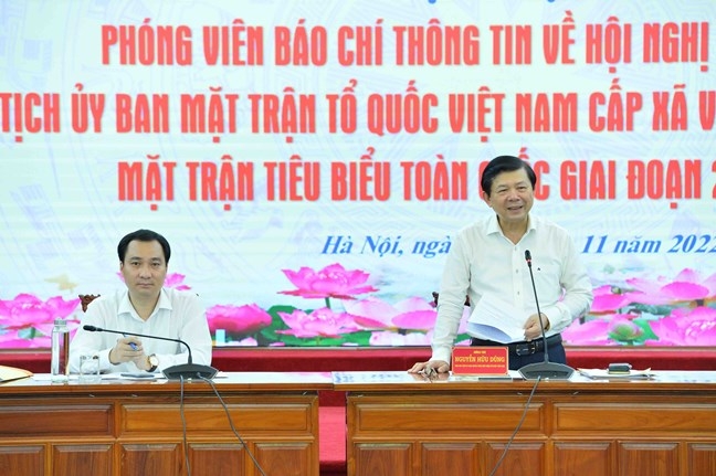 Sẽ biểu dương 299 Chủ tịch Ủy ban MTTQ Việt Nam cấp xã và Trưởng ban Công tác Mặt trận tiêu biểu