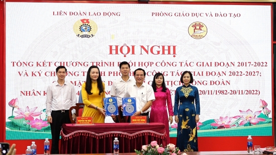 Huyện Thanh Oai: Chăm lo tốt đời sống đoàn viên công đoàn khối giáo dục