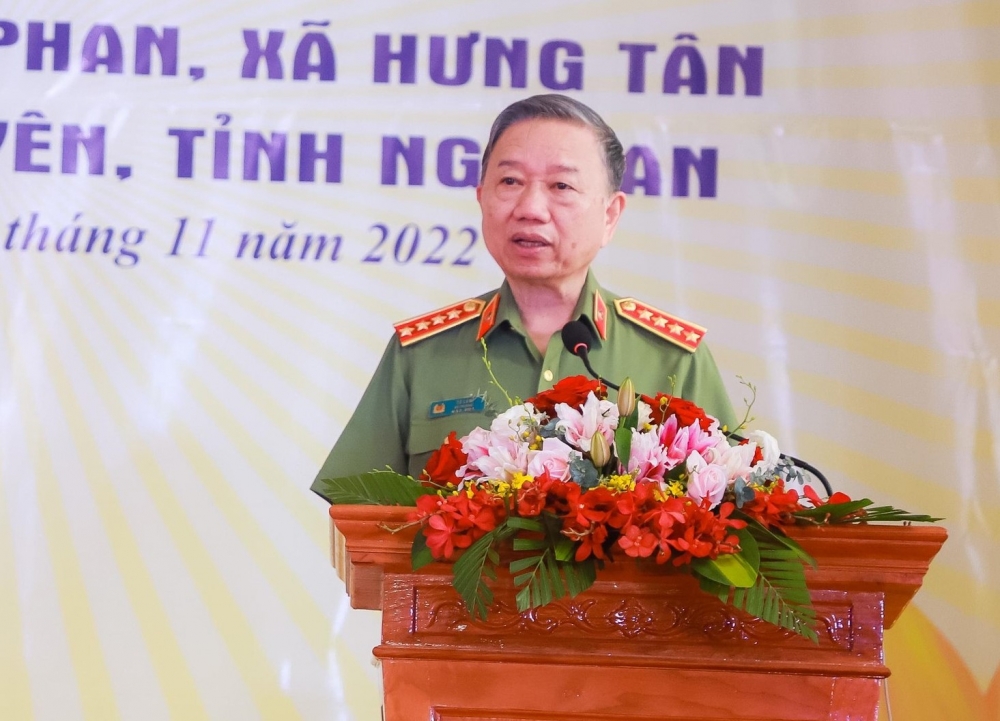 Đại tướng Tô Lâm dự Ngày hội Đại đoàn kết tại làng Phan