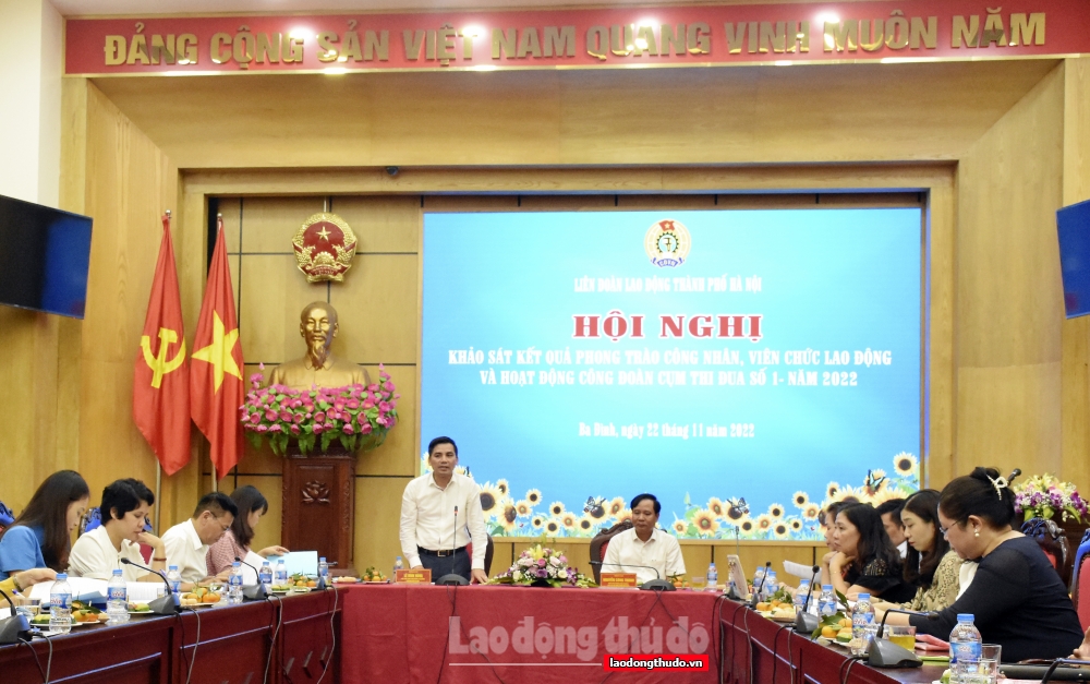 Cụm Thi đua số 1 Liên đoàn Lao động thành phố Hà Nội: