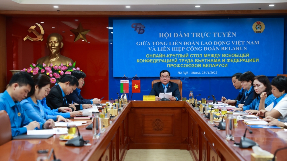 Thúc đẩy hợp tác giữa Tổng LĐLĐ Việt Nam và Liên hiệp Công đoàn Belarus
