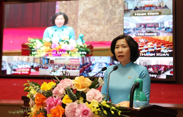 Bí thư Thành ủy Đinh Tiến Dũng đối thoại với 15 nghìn phụ nữ Thủ đô