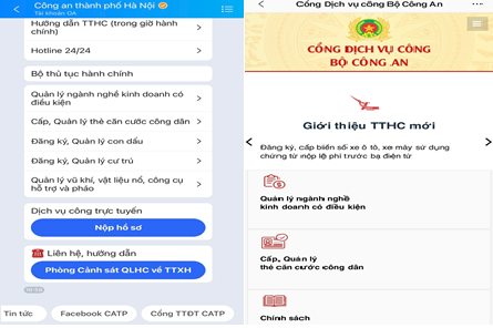 Công an thành phố Hà Nội: Triển khai trang mạng xã hội Zalo trong giải quyết thủ tục hành chính