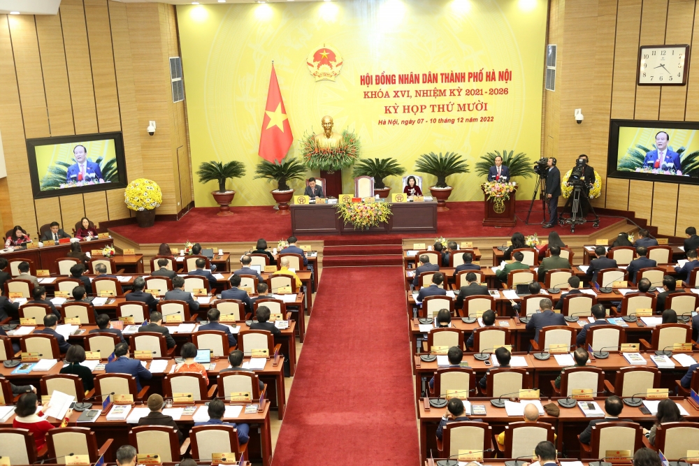 Khai mạc kỳ họp thứ 10 HĐND thành phố Hà Nội khoá XVI: Dành nhiều thời gian cho hoạt động thảo luận, chất vấn và trả lời chất vấn