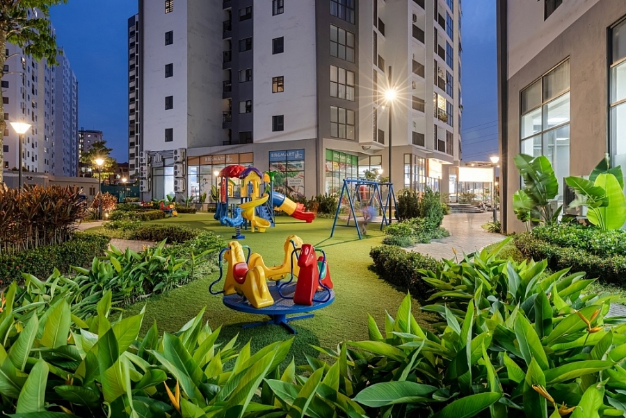 Không gian xanh cùng nhiều tiện ích dành cho cư dân  của tổ hợp chung cư Le Grand Jardin