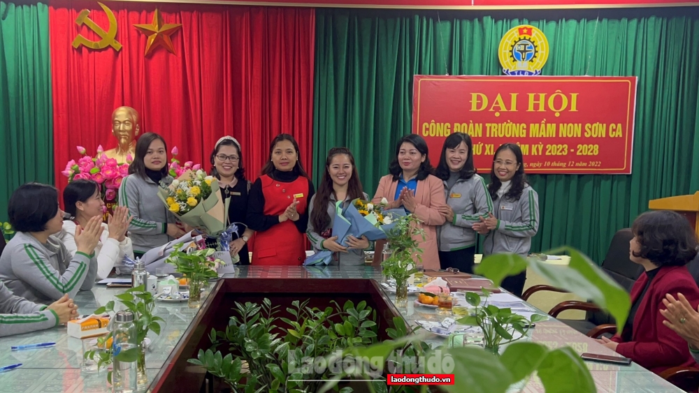 Trường Mầm non Sơn Ca (Hà Đông): Tiếp tục nâng cao hơn nữa chất lượng hoạt động công đoàn