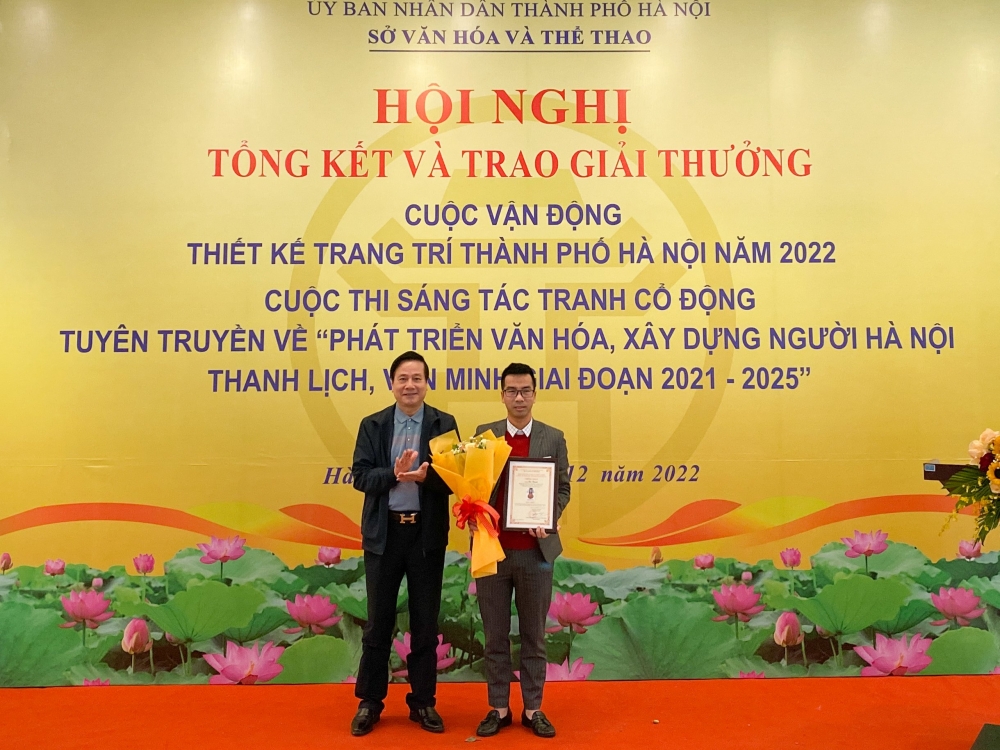 Trao giải Cuộc vận động thiết kế trang trí thành phố Hà Nội năm 2022