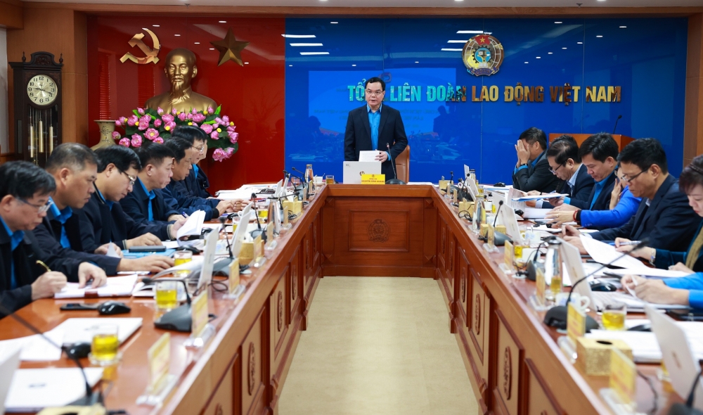 Khai mạc Hội nghị Đoàn Chủ tịch Tổng Liên đoàn Lao động Việt Nam lần thứ 32 khóa XII