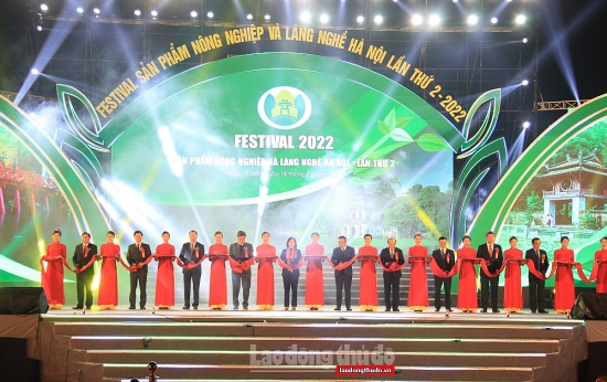 Khai mạc Festival sản phẩm nông nghiệp và làng nghề Hà Nội lần thứ hai năm 2022