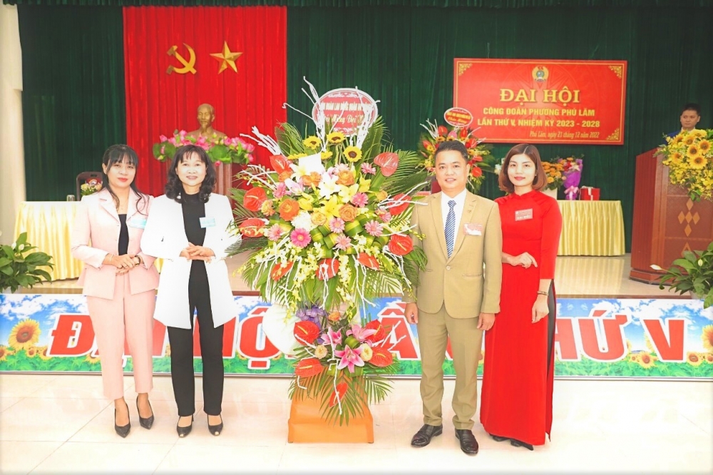 UBND phường Phú Lãm tổ chức thành công Đại hội Công đoàn nhiệm kỳ 2023-2028