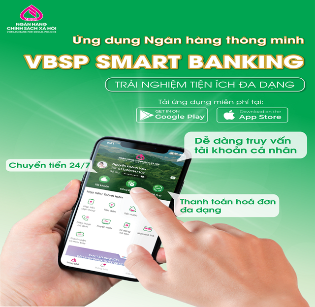 Ngân hàng Chính sách xã hội thành phố Hà Nội triển khai dịch vụ Mobile Banking