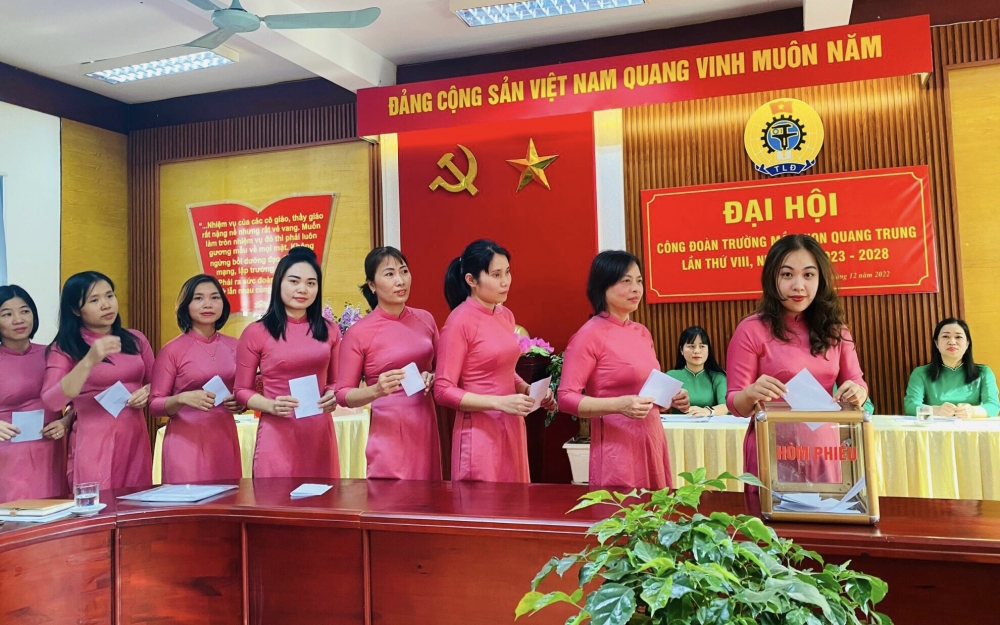 Trường Mầm non Quang Trung: Công đoàn luôn sát cánh cùng người lao động