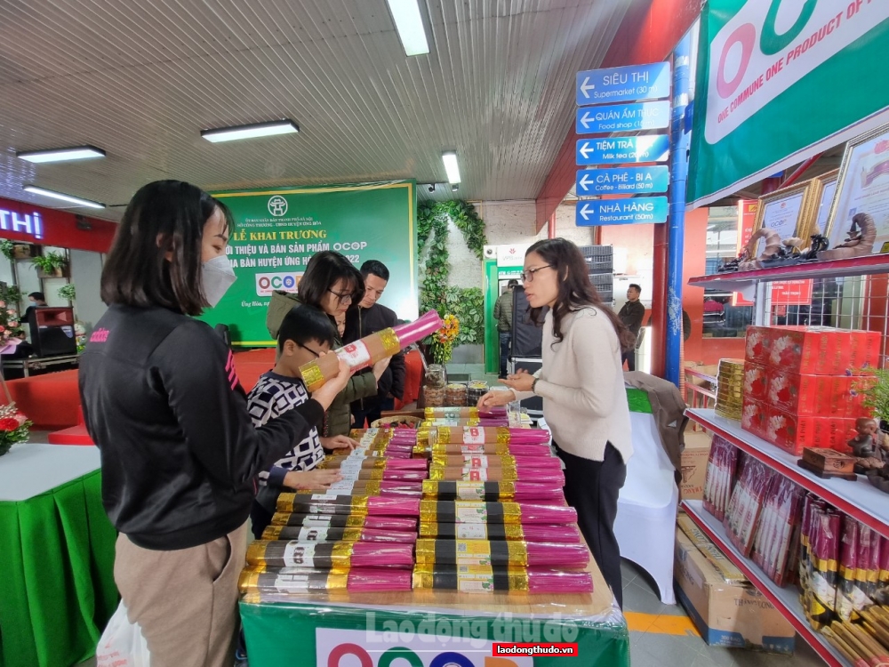 Hà Nội: Khai trương Điểm giới thiệu và bán sản phẩm OCOP tại huyện Ứng Hòa