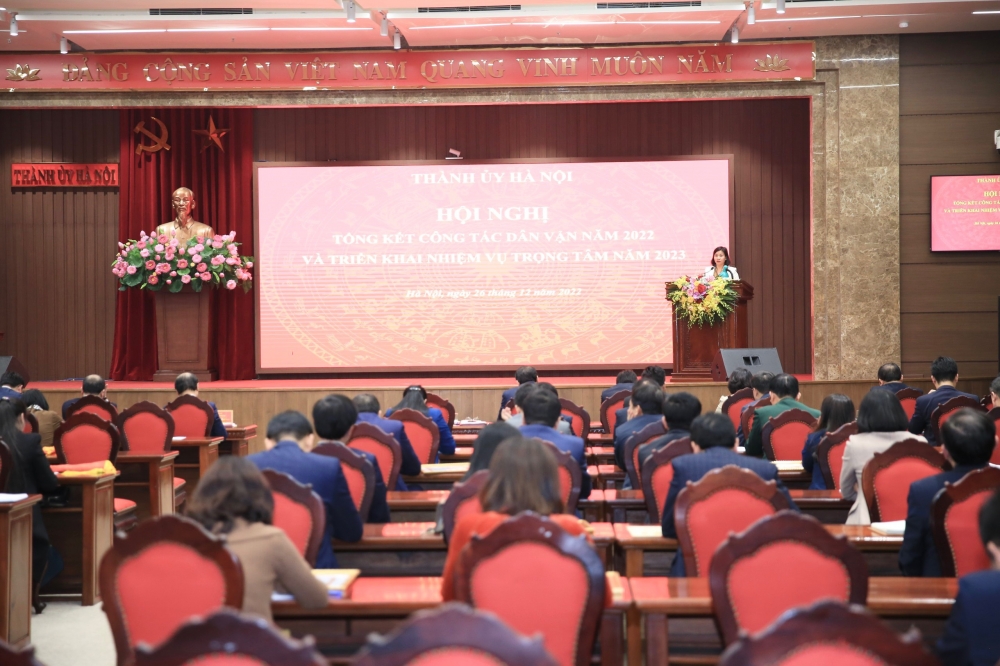 Hà Nội: Đẩy mạnh công tác dân vận trong thực hiện các nhiệm vụ trọng tâm