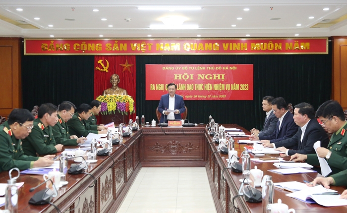 Bí thư Thành ủy Hà Nội Đinh Tiến Dũng chủ trì Hội nghị