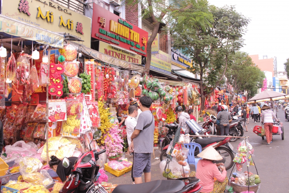 Chợ Tài Lộc ở TP.HCM rực rỡ sắc xuân