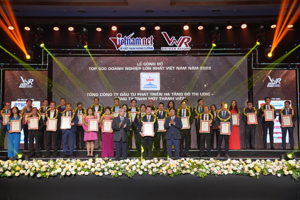 UDIC tiếp tục lọt vào Top 500 doanh nghiệp lớn nhất Việt Nam